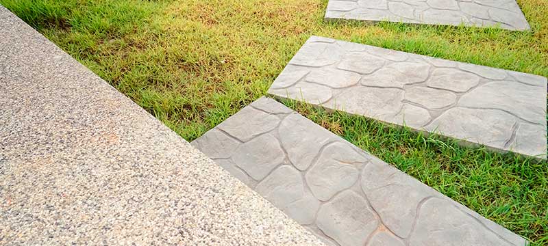 Paver paths for patio