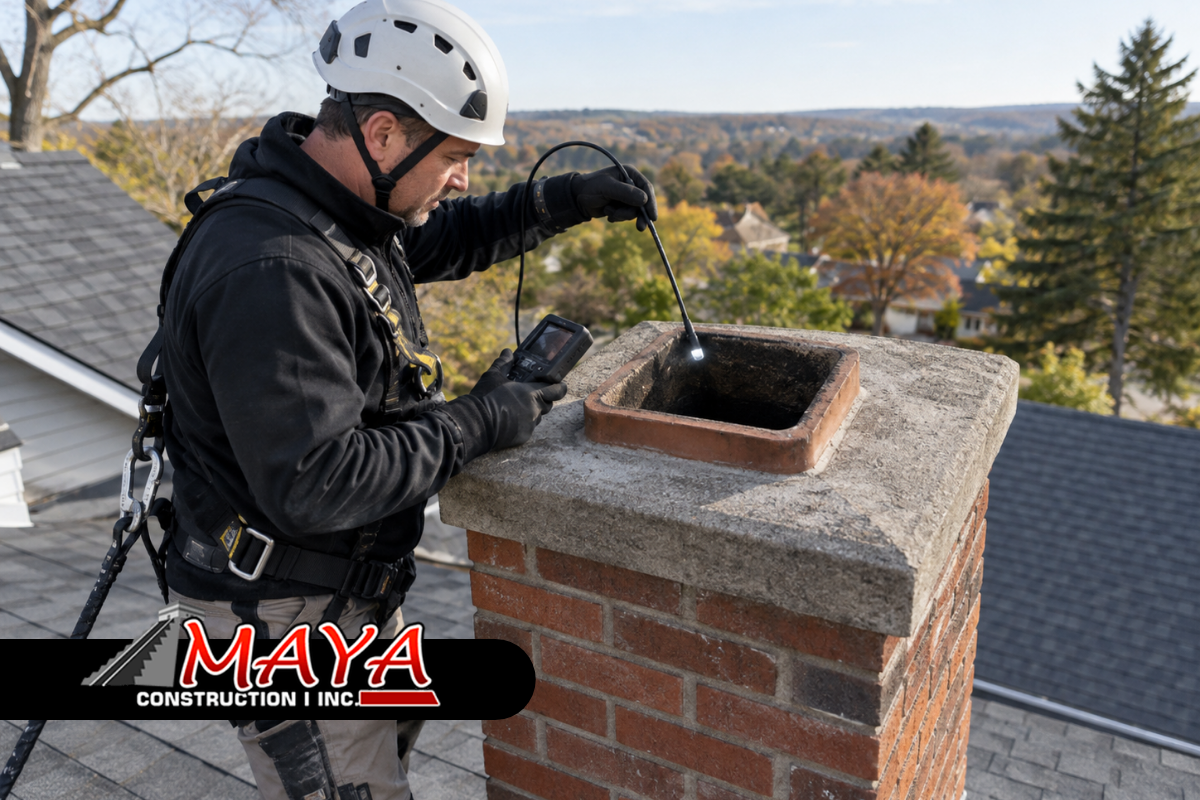Chimney inspection for safer home heating and maintenance